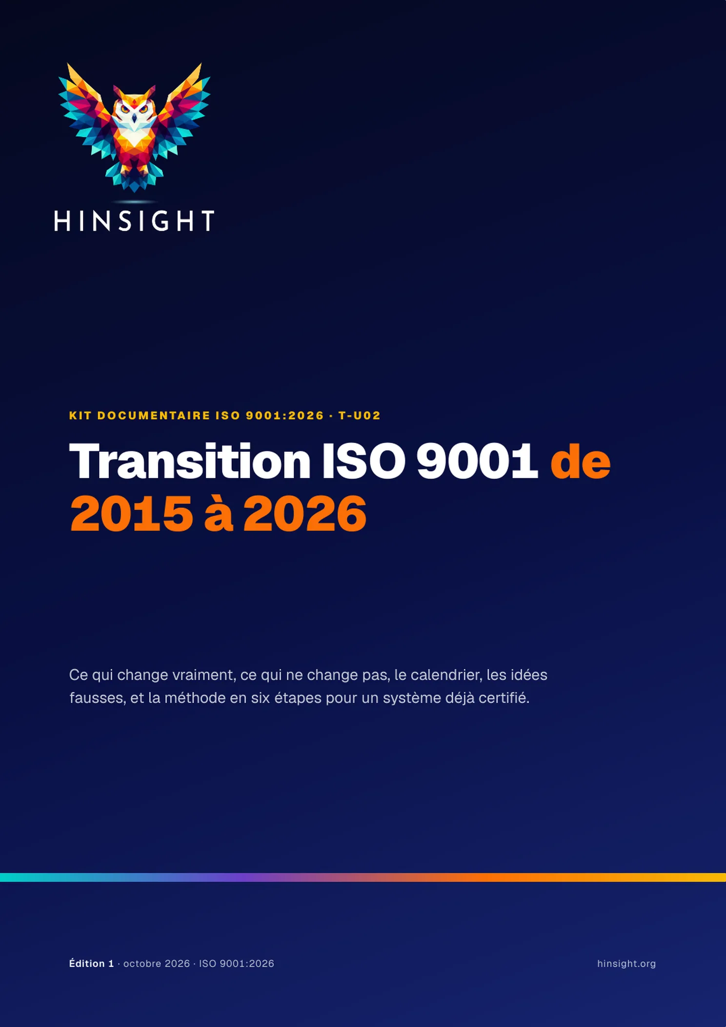 Le guide de transition ISO 9001 2015 vers 2026