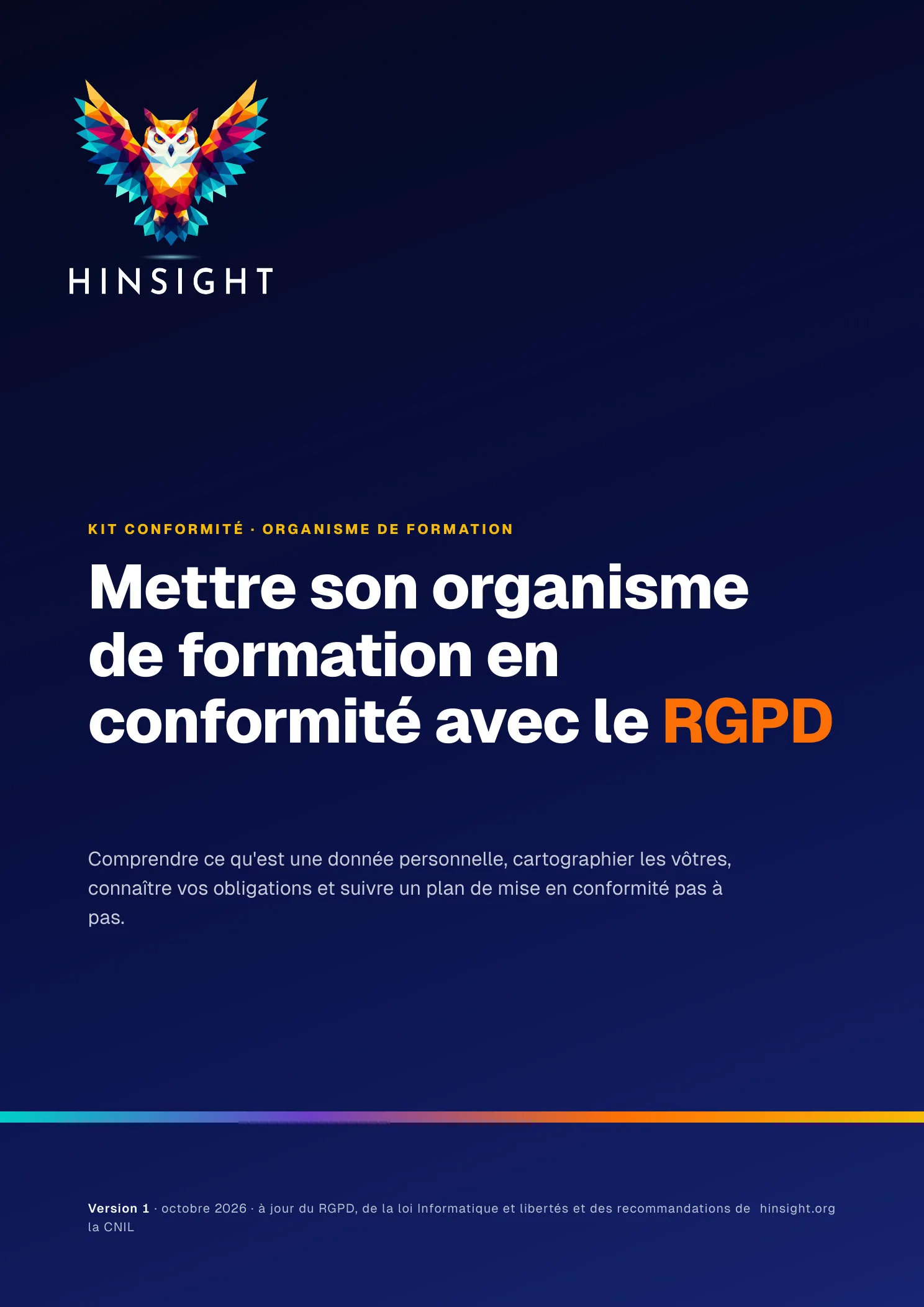 Couverture du kit RGPD organisme de formation